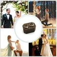 thumbnail image 5 of Double Square Ring Box, Wedding Ring Box, Wooden Ring Box, Wooden Ring Box, Wedding Ring Box, for Valentine's Day Wedding Engagement, for Marriage Proposal, 5 of 5