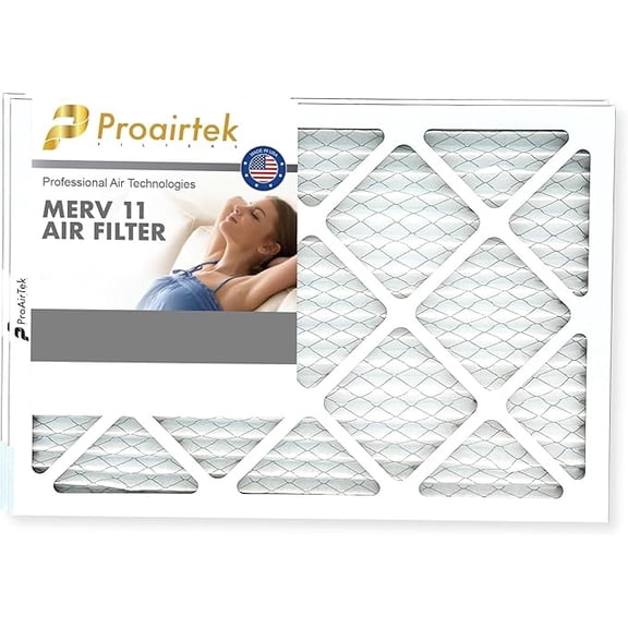 ProAirtek AF14201M11SWH 14x20x1 MERV 11 Air Filters, Pack of 2 – High Efficiency Home Air Filter for Clean, Crisp Indoor Air
