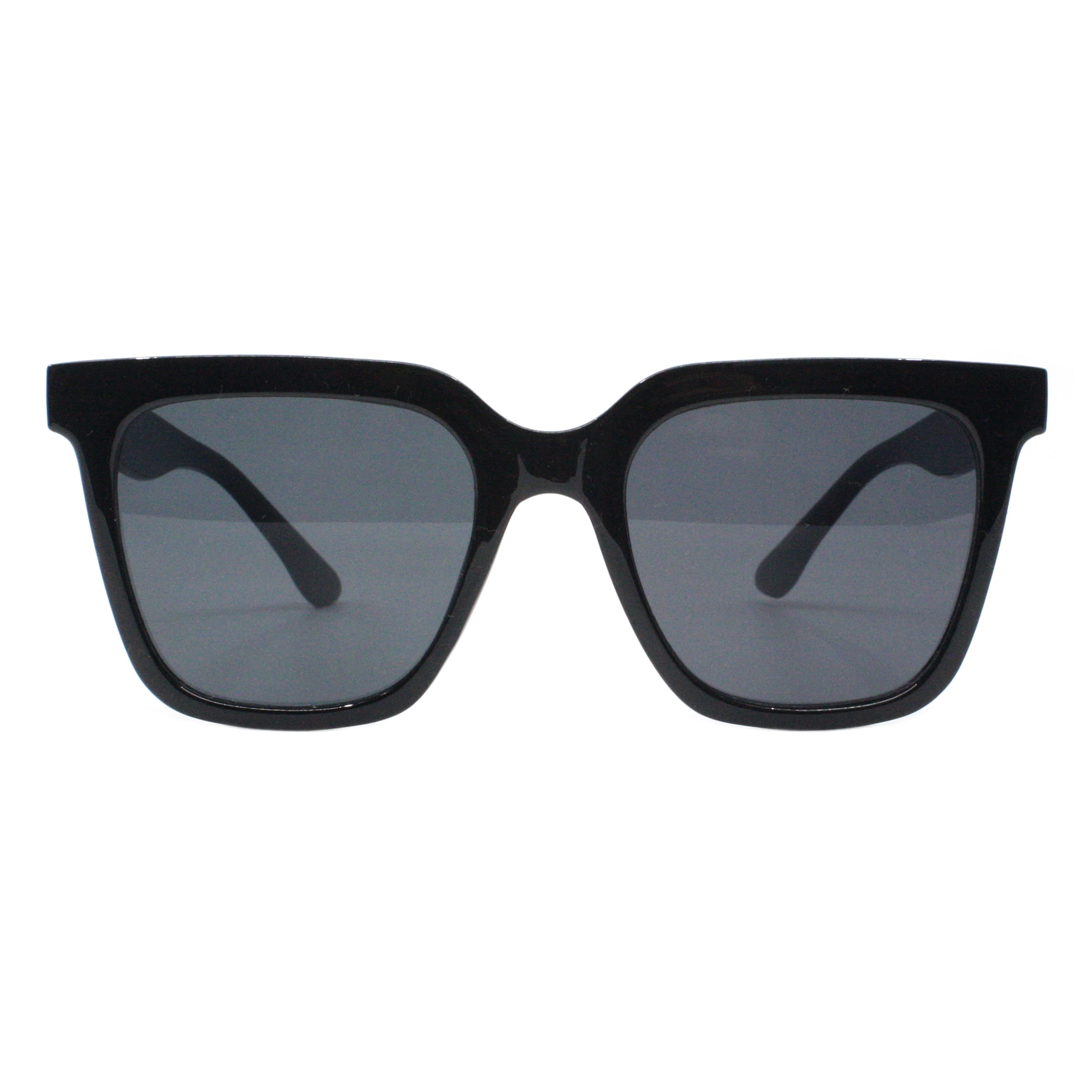 Oversized Sunglasses with UV Protection, Plastic Frame, Geometric Style FSV-25-133-TRT-FOLDED.jpg?v=  main image 2
