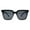 Black (Black), variant on Unisex Fashion Sunglasses Simple Square Frame Shades UV 400 Tortoise
