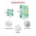thumbnail image 7 of Easter Rabbit Silhouette Kitchen Dish Towels for Drying Dishes Set of 2, Spring Bunny Blue Green Ombre Waffle Weave Microfiber Hand Tea Bathroom Towels Quick Dry & Absorbent Towel 12x12, 7 of 7