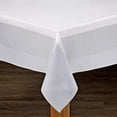 thumbnail image 1 of Lintex Linens Bohemia Tablecloth White/Grey 70″X70″ Square, 1 of 4