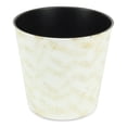 thumbnail image 3 of Cheungs PP-100CR 10.5 in. Round Tapered Recycled Plastic Planter, Cream, 3 of 3