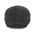 thumbnail image 5 of Yuanlong Mens Beret Hats Corduroy Textured Solid Color Flat Newsboy Caps Early Spring Fashion Hat with Adjustable Buckle, 5 of 6