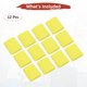 thumbnail image 4 of Uxcell 12PCS Bandas de sudor deportivas, muñequeras de algodón absorbentes de sudor para entrenamiento/baloncesto/correr [Amarillo, 10cmW], 4 of 7