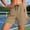 Khaki1, variant on Kojanyu Womens Elastic Waist Athletic Drawstring Cargo Shorts, High Waist Workout Running Shorts