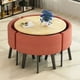 thumbnail image 1 of Dining Table Set 4 Chairs Office Reception Seat Suits Negotiation Table Casual Visitor Round Table Visitor Office Desk Chair Set My Lux Decor Round, 1 of 58