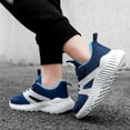 thumbnail image 4 of ZHOGXU Big Girls Boys Sneakers Soft Sole Non Slip Mesh Color Block Comfortable Breathable Casual Sports Shoes For Outdoor Activities Blue 29, 4 of 8