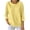 Yellow, variant on Naotn 3/4 Sleeve Shirts for Women Summer Casual Solid Color Crew Neck Tops Fall Fashion Loose Holiday Blouses