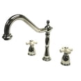 thumbnail image 1 of Kingston Brass KB1791PXLS 8 Inch -18 Inch Wide Spread Kitchen Faucet With Side Sprayer - Polished Chrome, 1 of 1