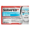 Sudafed PE Head Congestion + Mucus Non-Drowsy Relief Tablets, 24 ct