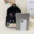 thumbnail image 4 of Mochila Pequeña Bolsas escolares para niños Dibujos animados Kindergarten Kawaii Bookbag Bolsas al aire libre (Negro), 4 of 8