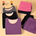 thumbnail image 4 of Traje de ropa interior térmica con forro polar, ropa de otoño, pantalones largos, otoño e invierno, para mujer, protección de espalda gruesa para hombre, protección abdominal para hombre,, 4 of 5