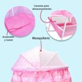 thumbnail image 2 of Cuna Bebé Moisés Mecedora Bambineto Aeiou Rosa, 2 of 5