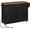 Rustic Brown and Black, variant on HOOBRO 43.3" Rolling Kitchen Island with Charging Station Kitchen Island Cart with Spice Rack and Hooks Kitchen Living Room Rustic Brown and Black BF11UZD01