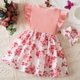 thumbnail image 4 of Toddler Girl Clothes Outfit Baby Girl Romper Dress My First Easter Fly Sleeve Flower Dress Cute Baby Summer Clothes Baby Girl Gifts, 4 of 8