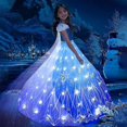 thumbnail image 1 of Light Up Girls Halloween Costume Snow Princess Dress Ice Costumes, 1 of 5