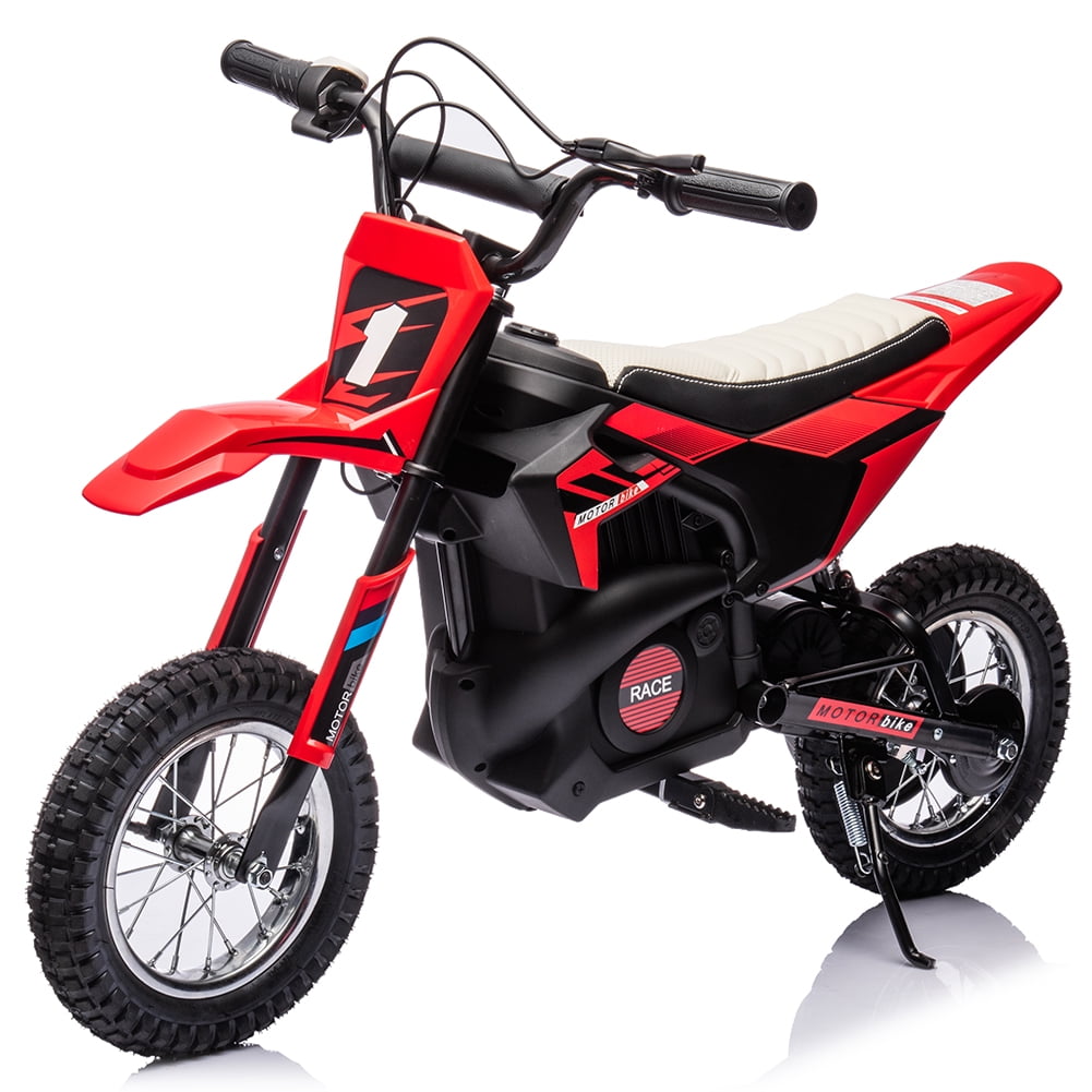 Garvee Kids Electric Dirt Bike 24V 250W 140LB Load Ride On Toys with 12.6 Pneumatic Tires