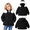 WMCoat25J904, variant on Girls Winter Puffer Jacket with Hood and Fluffy Trim, Quilted Zip-Up Coat, Light Pink