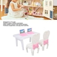 thumbnail image 4 of Juego De Sillas De Escritorio En Miniatura, Esquinas Redondeadas Que Promueven La Imaginación, Simulación De Casa De Muñecas Libre De Tóxicos, Silla De Mesa Para Portátil,, 4 of 7
