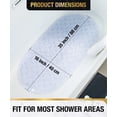 thumbnail image 6 of HITSLAM Bath Mat for Tub Non Slip,Oval Bath Mats with Suction Cups and Drain Holes, Machine Washable Shower Mat for Bathroom,35"x16" Clear, 6 of 8