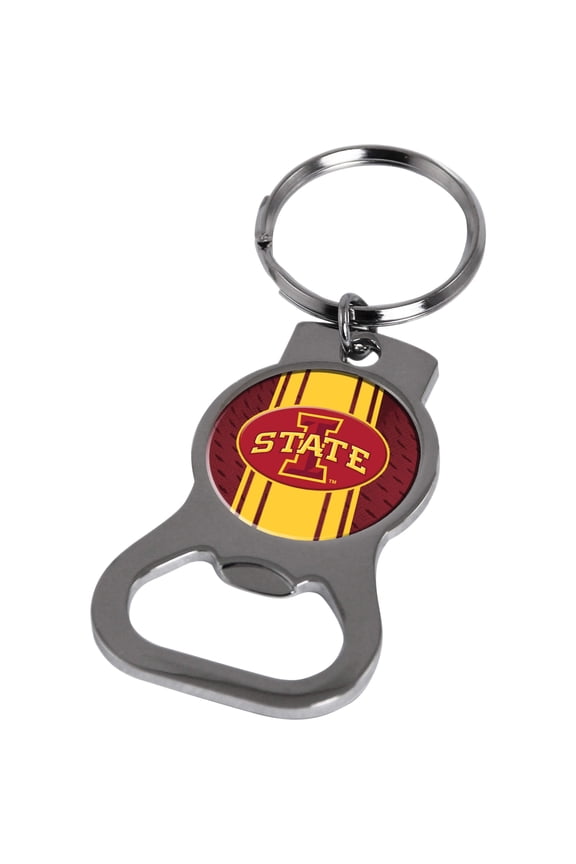 Fashion Ncaa Iowa State Bottle Opener Key Ring By Rico Industries (1.5 X 3.75) Made In China gc6401