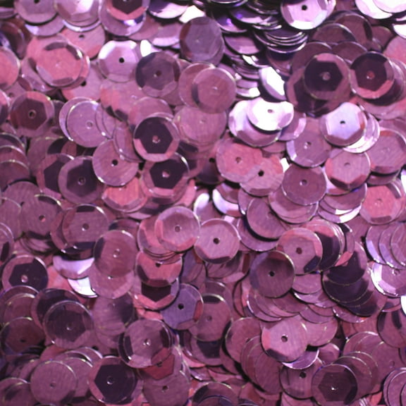 Deep Purple Plum Cup Sequins 8mm Shiny Metallic Made in USA