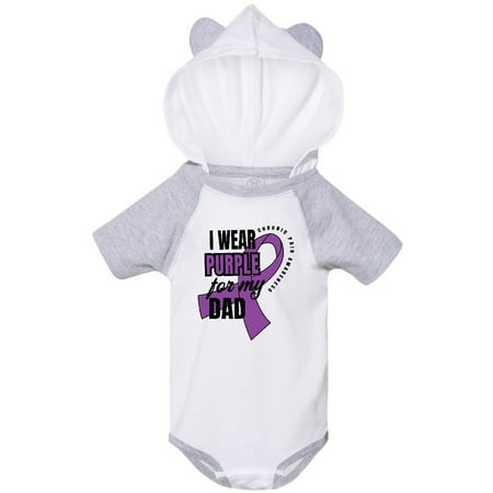 

Inktastic Chronic Pain I Wear Purple For My Dad Gift Baby Boy or Baby Girl Bodysuit