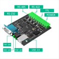 thumbnail image 3 of USB to RS232/485/422/TTL Converter with CP2102 Chip, Industrial Isolated USB Adapter with Multiple Protection,1x USB TO RS232/485/422/TTL 1x USB type A to type B cable 1x Screwdriver,Black, 3 of 8