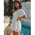 thumbnail image 3 of Women's Swimsuit Cover Ups Button Down Bathing Suit Coverups Bikini Beach Dress for Swimwear, 3 of 6
