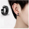 thumbnail image 3 of Jinsinto Men's Style Earrings,1pair,black, 3 of 5