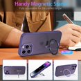 thumbnail image 2 of for iPhone 14 Pro  Case with Invisible Stand [Compatible with Magsafe], Full Body Protective Cover Slim Shockproof Kickstand Phone Case for Apple iPhone 14 Pro 6.1", Purple, 2 of 16