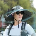 thumbnail image 6 of Yoyauz Sun Hat with Solar Fan, Mens Summer UV Protection Wide Brim Fishing Hats Cowboy Hat Fisherman Hat Beach Hats Garden Hat for Outdoor Sports, 6 of 7