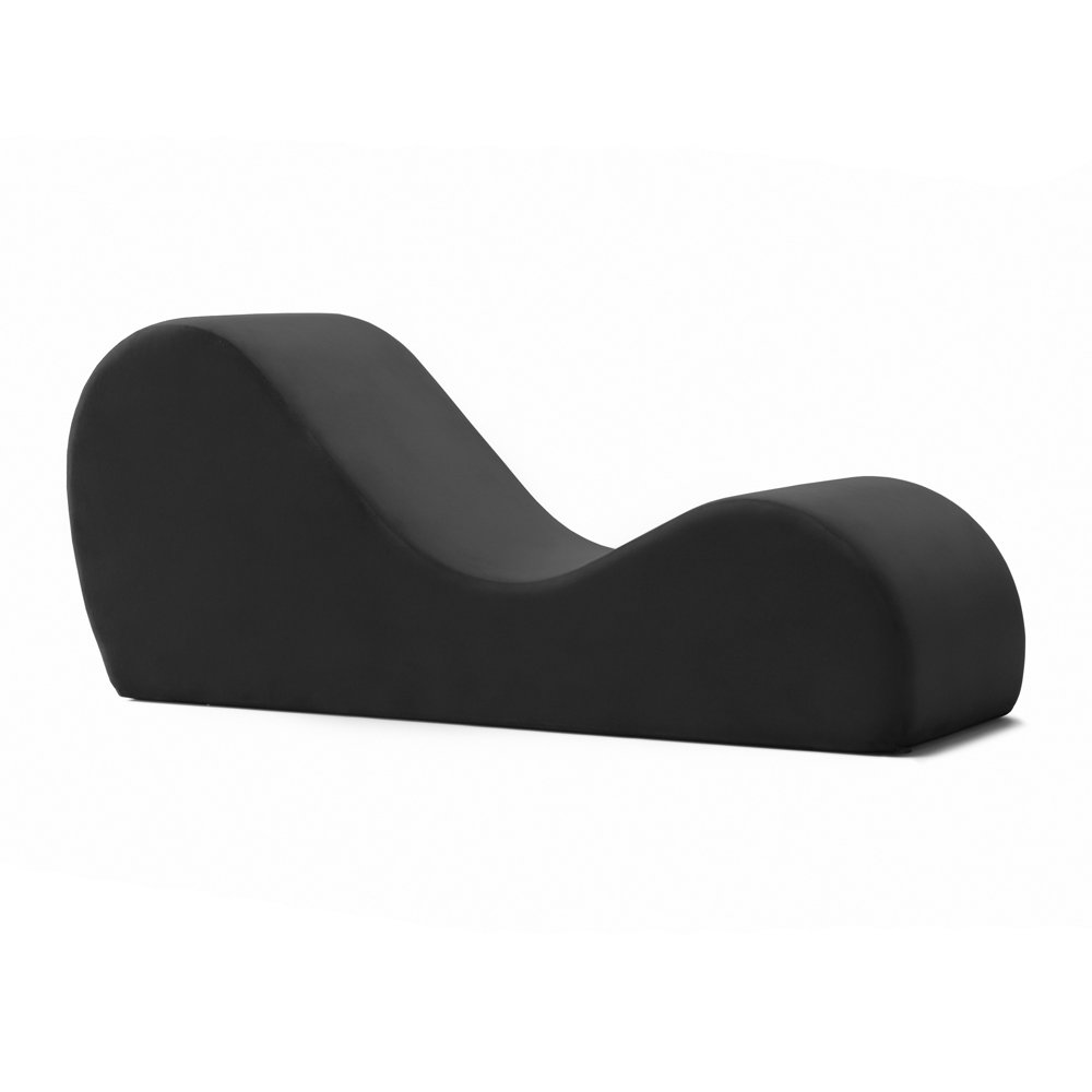 Avana Yoga Chaise Lounge Chair, Black