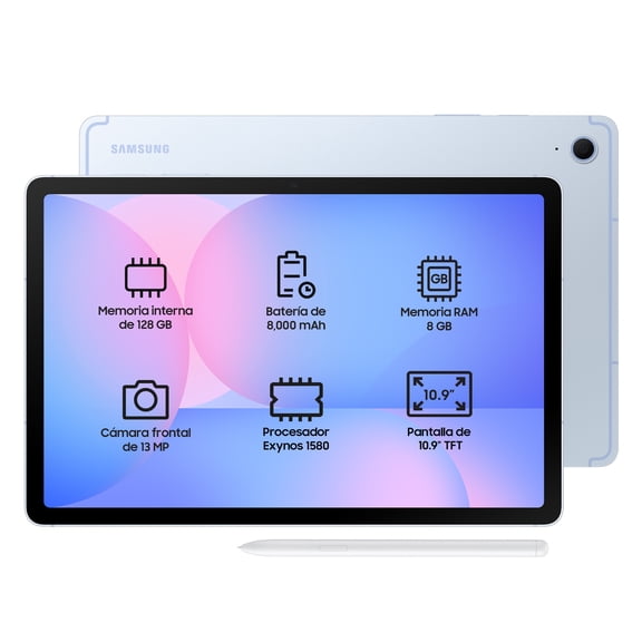 Tablet Samsung Galaxy Tab S10 FE 8GB 128GB Azul