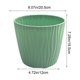 thumbnail image 3 of Maceta de plástico auto-riego de 6,9" Ripples – maceta redonda para suculentas interior y exterior con drenaje, depósito, macetas modernas ligeras, 3 of 6