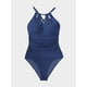 thumbnail image 4 of Traje de baño de una pieza para mujer con cuello alto y control de barriga JM, 4 of 5