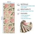 thumbnail image 2 of Pioneer Flower Floral Print Pattern Hot Yoga Mat Towel Non Slip for Hot Yoga - Quick-Drying Yoga Mat Cover with 4 Corner Pockets with Travel Bag - Hot Yoga Towel Non Slip 74"x26", 2 of 6