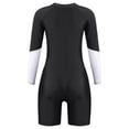 thumbnail image 4 of vastwit Womens One Piece Bathing Suit Stretchy Shorty Wetsuit Swimsuit Athletic Surf Swimwear Black XL, 4 of 7