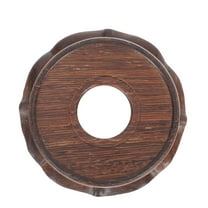 WEUVEB Wooden Flowerpot Pedestal Brown For Home Decor 1Set 3.93x3.07x1.34in