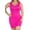 Fuschia, variant on Women's Plus Size Solid Sleeveless Bodycon Cami Top Dress