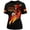 Black, variant on Womens Soccer Shirt Spain Jersey Raglan Tops Short Sleeve Tee for Top Leisure Fan Casual Tops TeeS