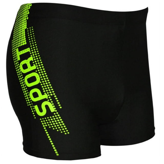 Amzcrzy Mens Swim Trunks Quick Dry Men's Athletic Square Leg Swimsuit Jammers Durable Compression Swim Briefs Training Bathing Swimming Shorts(Regular & Plus Size)