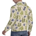 thumbnail image 6 of Naloa Skull Snake Men's Casual Hooded Collar Drawstring Hoodies Pullover Sweatshirts Casual Long Sleeve Shirts-X-Large, 6 of 7