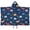 Dark Blue Dinosaurs-3, variant on Dark Blue Dinosaurs Space Pattern Hooded Bath Towel,50"x30" for Ages 3 To 12 Kids, Quick Dry Lightweight Soft Microfiber Hood Beach Towel Cover Up for Kids