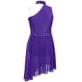 thumbnail image 4 of Rswnyirn Robe de Danse Contemporaine Moderne Sans Manches pour Filles, Jupe de Ballet, Justaucorps, Violet 10, 4 of 5