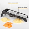 thumbnail image 3 of Mandoline Trancheuse Alimentaire pour Cuisine, Mandoline Trancheuse de Légumes Réglable en Acier Inoxydable, Trancheuse Alimentaire Oignon Croustilles Française, 3 of 9