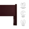 thumbnail image 3 of Headboard, Full, Purple, Velvet, Hotel Bedroom, Modern Contemporary, HB38159, 3 of 7