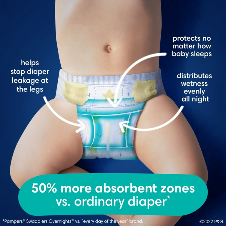 Pampers Swaddlers Overnight Diapers Size 6 42 Count