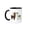 Black/White, variant on 3drose, Holiday Alpacas, 11oz Two-tone Black Mug